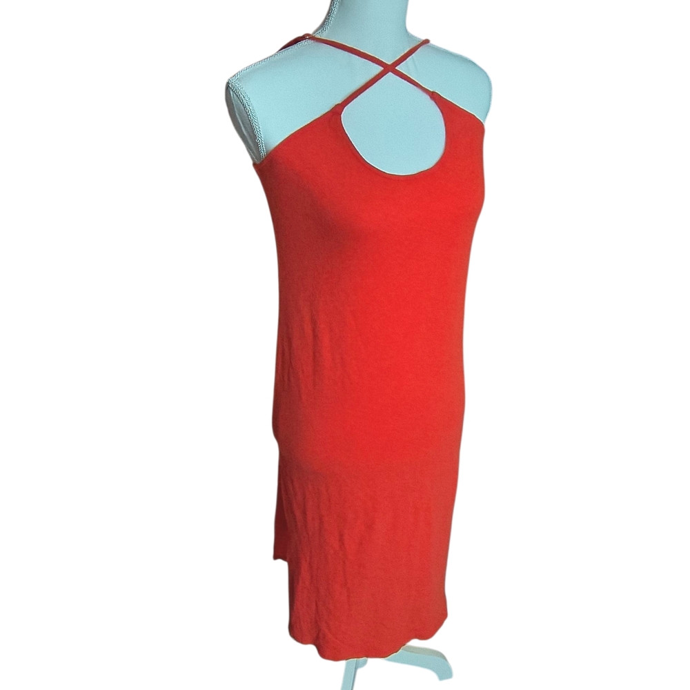 J. Crew Strapless Orange Dress